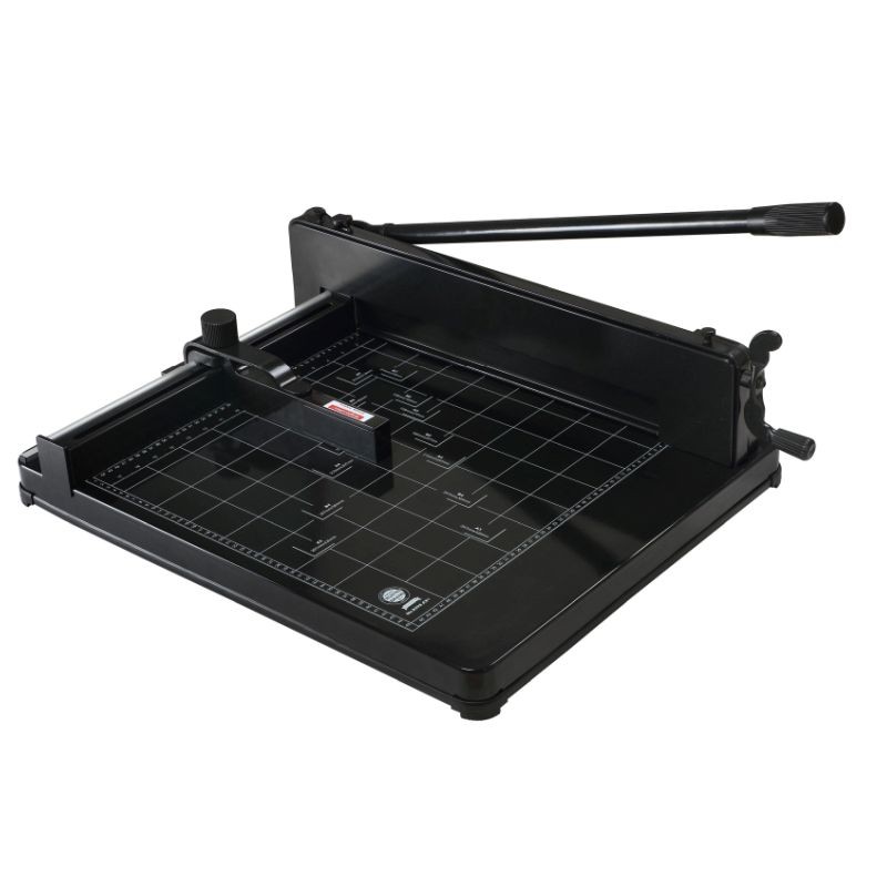 Ghilotina manuala format A3+, 400 coli, ghidaj, sistem metalic fixare hartie, heavy duty, RESIGILAT - imagine 7